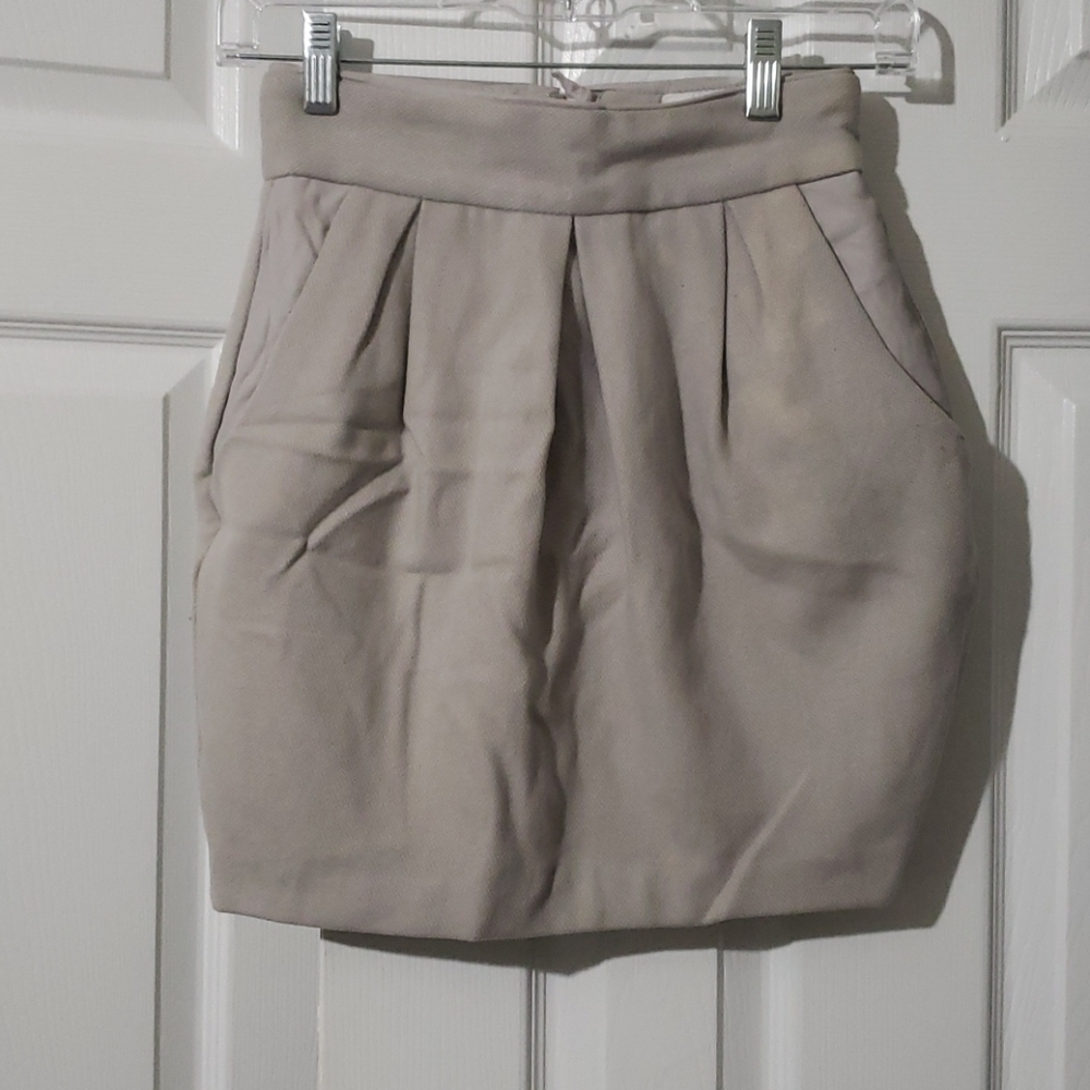 H&M Light Grey Bubble Skirt